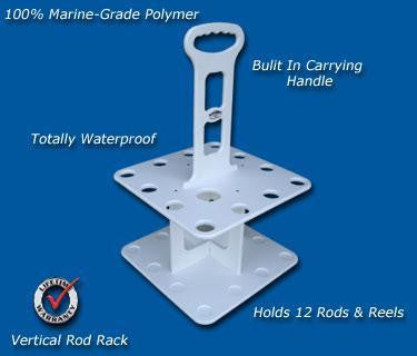 100 Blue Plastic Fishing Lure Display Stands