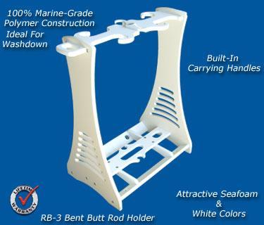 Bent Butt Rod Holder Rack - RB-3 Fishing Rod Racks – Marine Fiberglass  Direct