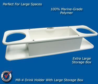 Large Double Beverage/Cup/Drink Holder- 19 x 5 x 3 1/2 -MB4 – Marine  Fiberglass Direct