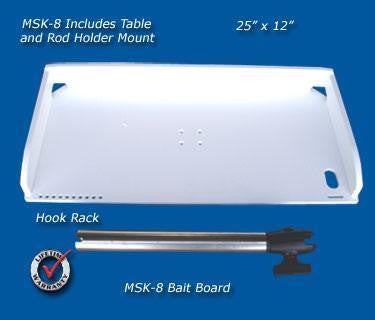 MSK-8 - Bait Fishing Fillet Table 25x12 for Boat – Marine Fiberglass  Direct