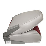 Fold Down High Back Boat Seat - Horizon Boat Seats - 1002-ABE GREY/RED