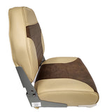 Fold Down High Back Boat Seat - Horizon Boat Seats - 1002-AHJ SAND/BROWN