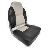 Fold Down High Back Boat Seat - Horizon Boat Seats - 1004-ABC GREY/CHARCOAL