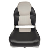 Fold Down High Back Boat Seat - Horizon Boat Seats - 1004-ABC GREY/CHARCOAL