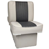 Back to Back, Double Boat Seat - Horizon Boat Seats - 1007-ABC GREY/CHARCOAL