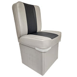 Single Jump Back Boat Seat - Horizon Boat Seats - 1008-ABC GREY/CHARCOAL