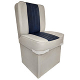 Single Jump Back Boat Seat - Horizon Boat Seats - 1008-ABD GREY/NAVY