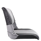 Shell Back Folding Boat Seat - Horizon Boat Seats - 1009-ABC GREY/CHARCOAL, GREY SHELL