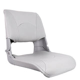 Shell Back Folding Boat Seat - Horizon Boat Seats - 1009-AB GREY, GREY SHELL