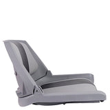 Shell Back Folding Boat Seat - Horizon Boat Seats - 1010-ABC GREY/CHARCOAL, GREY SHELL