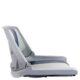 Shell Back Folding Boat Seat - Horizon Boat Seats - 1010-ABD GREY/NAVY, GREY SHELL