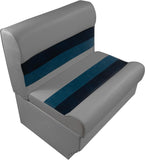 Premium Series 28" Pontoon Bench Seat Cushion Set 3000-ABDK Grey/Navy/Blue