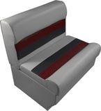 Premium Series 28" Pontoon Bench Seat Cushion Set 3000-ABEC Grey/Red/Charcoal