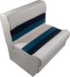 Premium Series 28" Pontoon Bench Seat Cushion Set 3000-AADK White/Navy/Blue