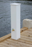 FLUSH WATER & ELECTRIC PEDESTAL 36"H x 7"W x 7"D