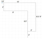 Universal Cushion for Leaning Post - 37.5" x 10.5" x 9" - Square