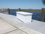 Sea-Line Fiberglass Dock Box - 25"H X 96"W X 22"D - SL90 - Marine Fiberglass Direct